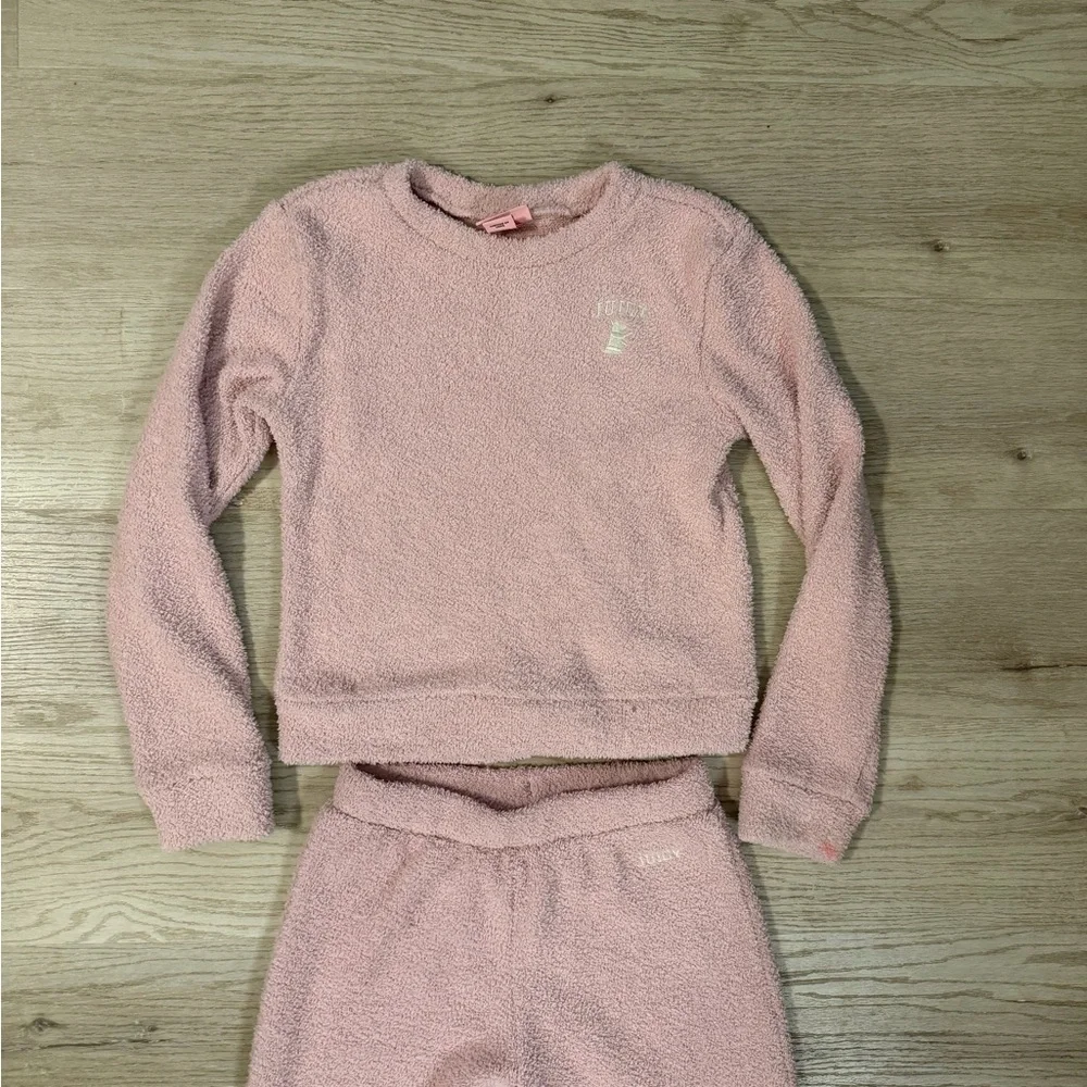 Juicy Couture Kids Pink Teddy Lounge Set size 12